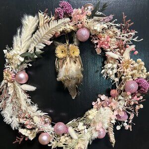 HANDMADE WOODLANDS AND OWL WREATH BY OLIVER & DJANGO FALL CHRISTMAS DECOR
